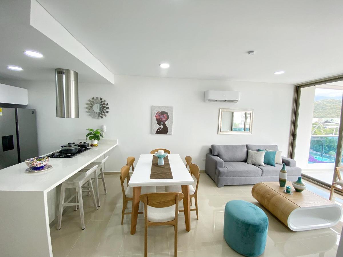 Apartamento Encantador Samaria Club De Playa, 3 Alcobas 6 Personas Playa Privada Santa Marta  Exterior photo